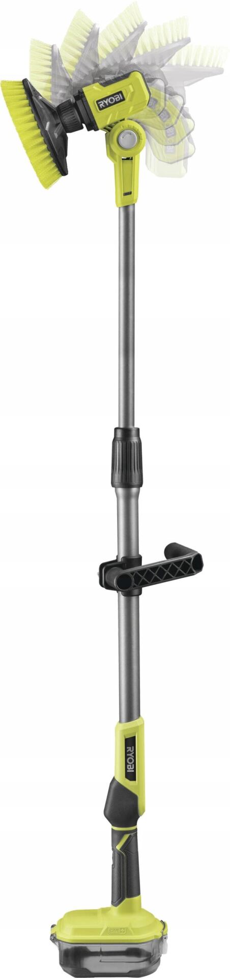 TELESKOPOWA SZCZOTKA OBROTOWA RYOBI AKUMULATOROWA 18V BATERIA + ŁADOWARKA - obrazek 2