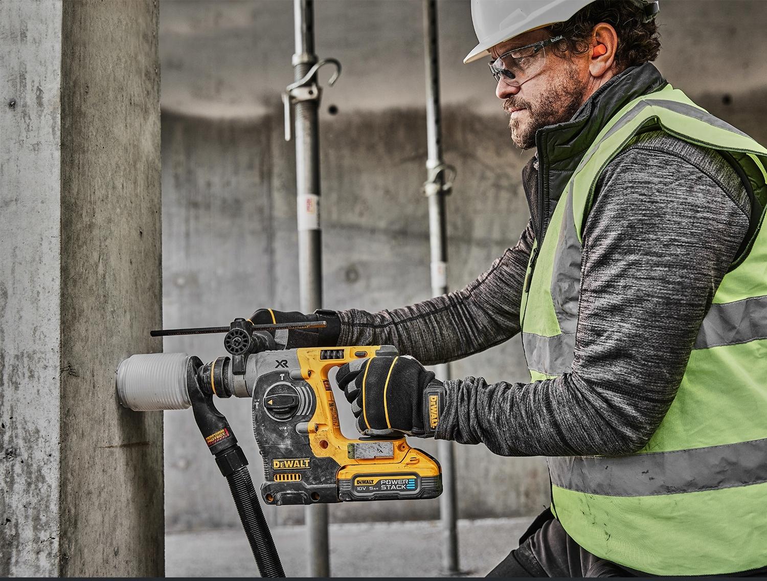 DEWALT MŁOTOWIERTARKA 2,1J SDS-PLUS 18V DCH273NT UDAROWA + WALIZKA TSTAK II - obrazek 10