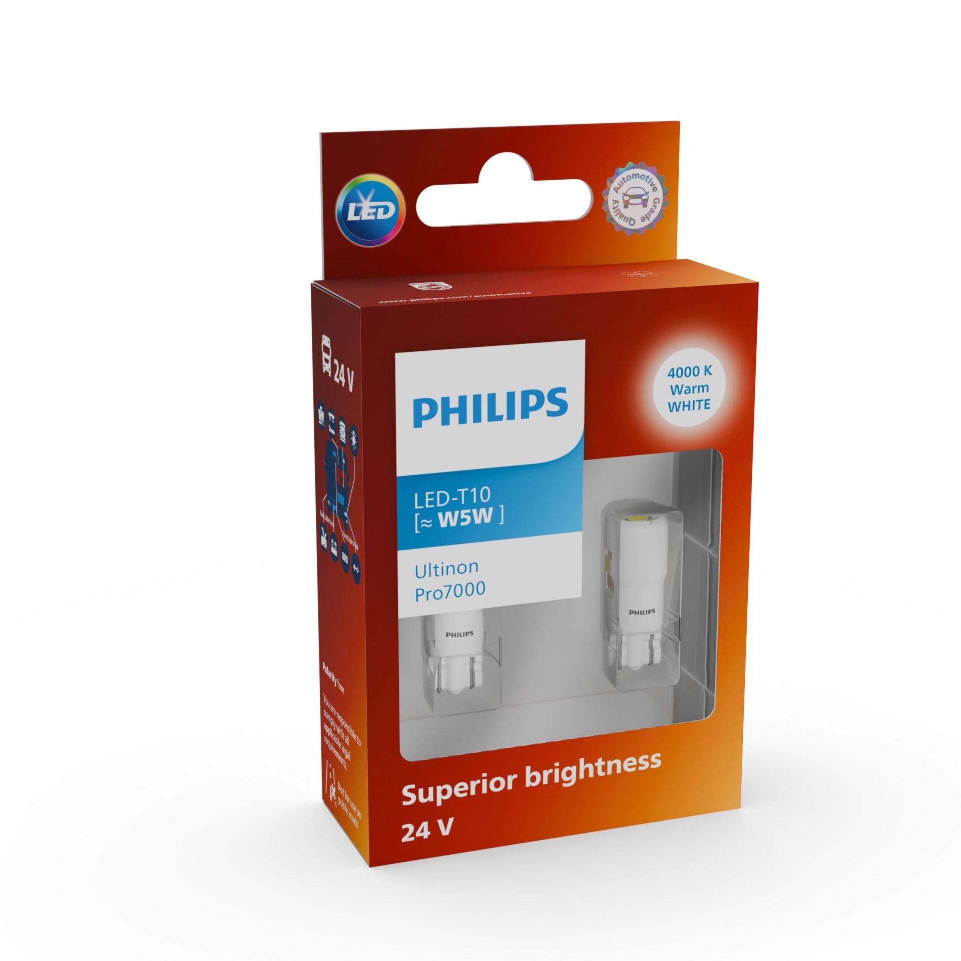 Żarówki Philips LED Ultinon Pro7000 W5W WU70 24V - obrazek 5