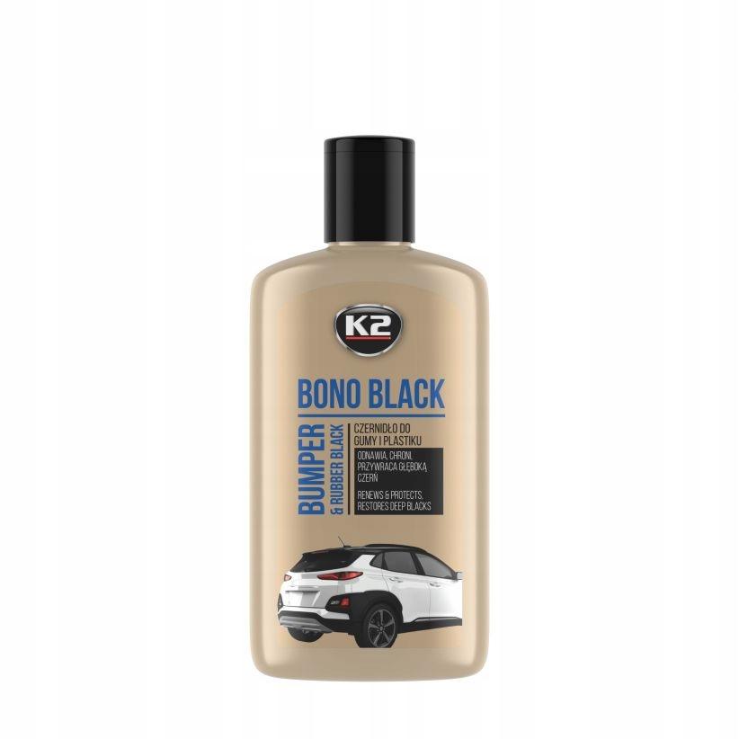 K2 BONO BLACK CZERNIDŁO DO REGENERACJI PLASTIKÓW GUMY ZDERZAKÓW 250ml K030N