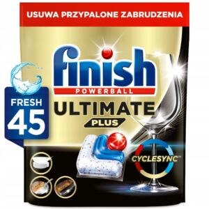 Finish Powerball Ultimate Plus kapsułki do zmywarki Zapach Fresh 45 Sztuk