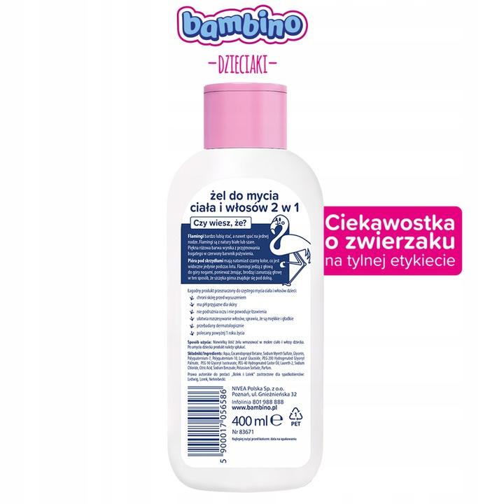 BAMBINO Żel dla dzieci B&L FLAMING 400ml - obrazek 2
