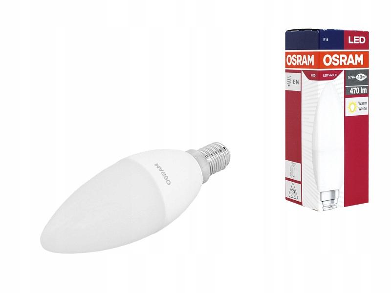 Osram żarówka LED E14 4,9W=40W 470lm 2700K CIEPŁA - obrazek 7