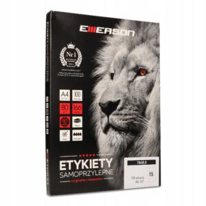 EMERSON Etykiety samoprzylepne A4 100ark 70x50,8