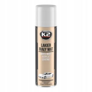 K2 Lakier Biały Mat Akrylowy Szybkoschnąca Farba 500ml Spray L342