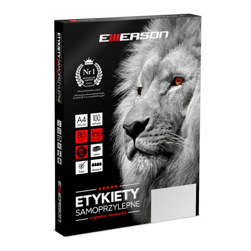 Emerson Etykiety samoprzylepne A4 85x50 100 sztuk - obrazek 9