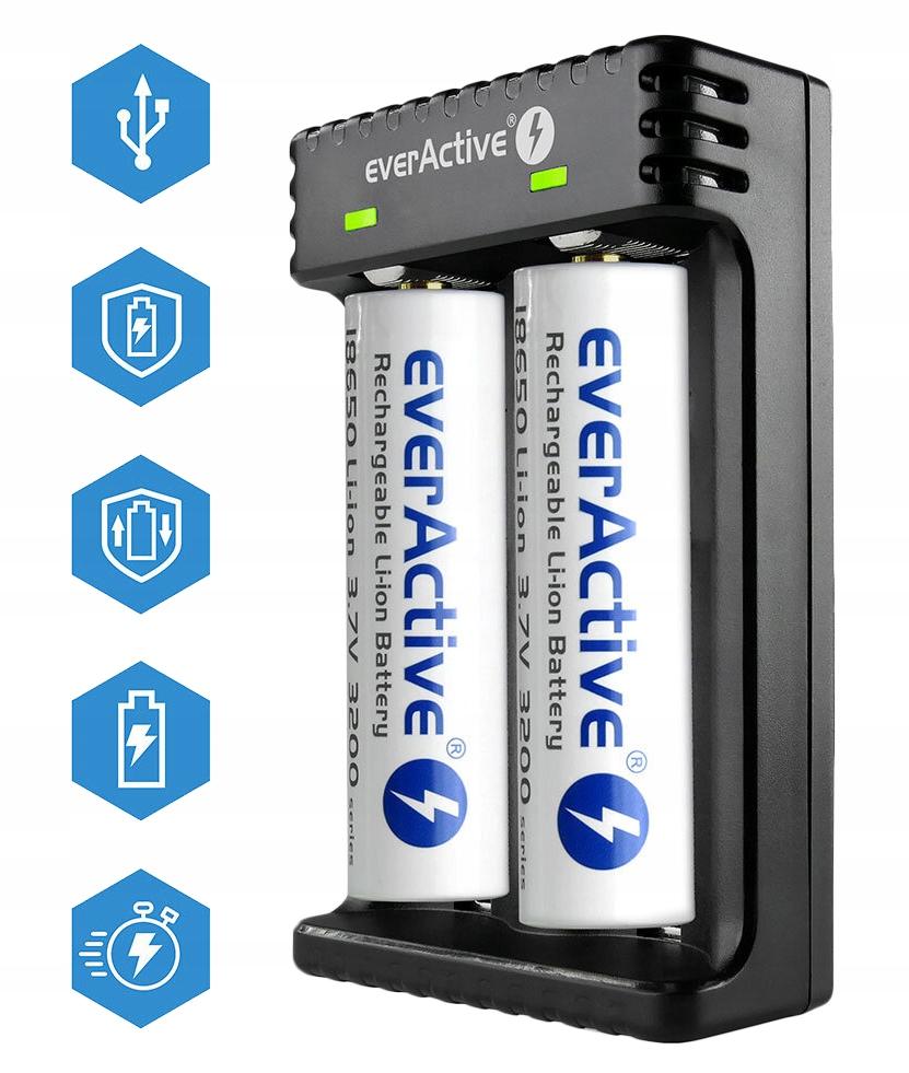 EVERACTIVE ŁADOWARKA DO AKUMULATORÓW 18650 21700 - obrazek 8