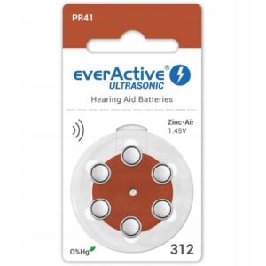 EverActive 312 6BL 6x BATERIE SŁUCHOWE DO APARATU
