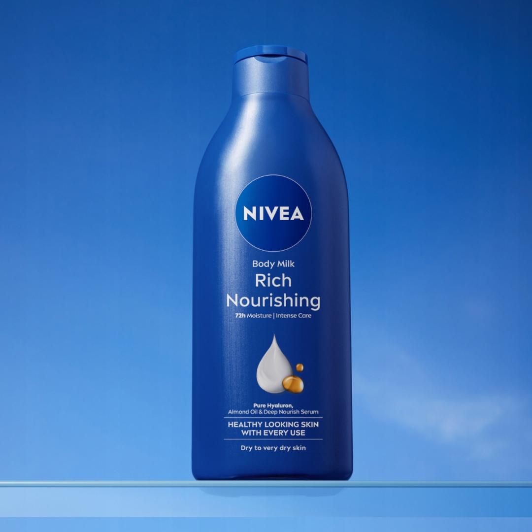 NIVEA Mleczko Odżywcze do ciała 400ml BODY - obrazek 3