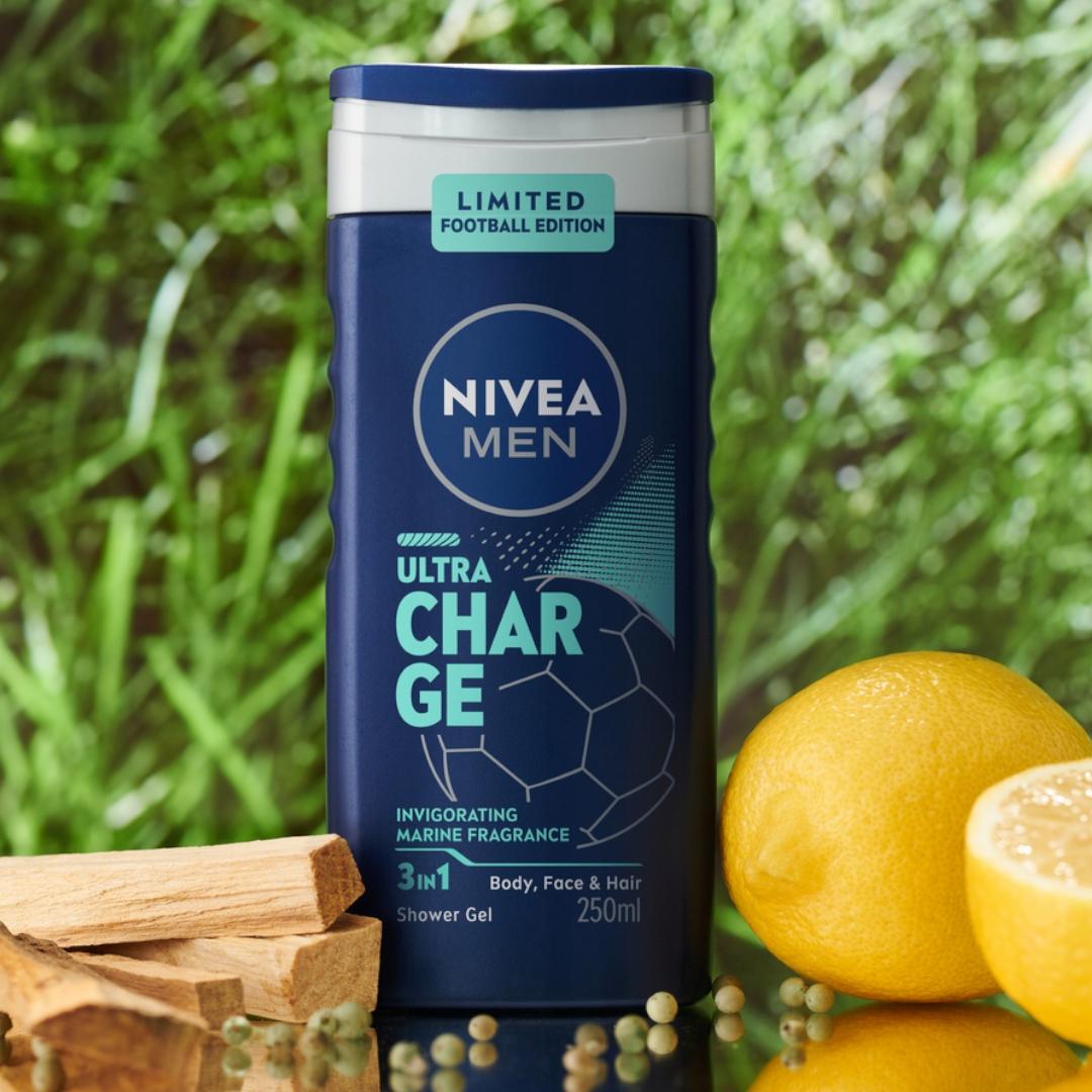 NIVEA MEN Ultra Charge Żel pod prysznic, 250 ml - obrazek 6