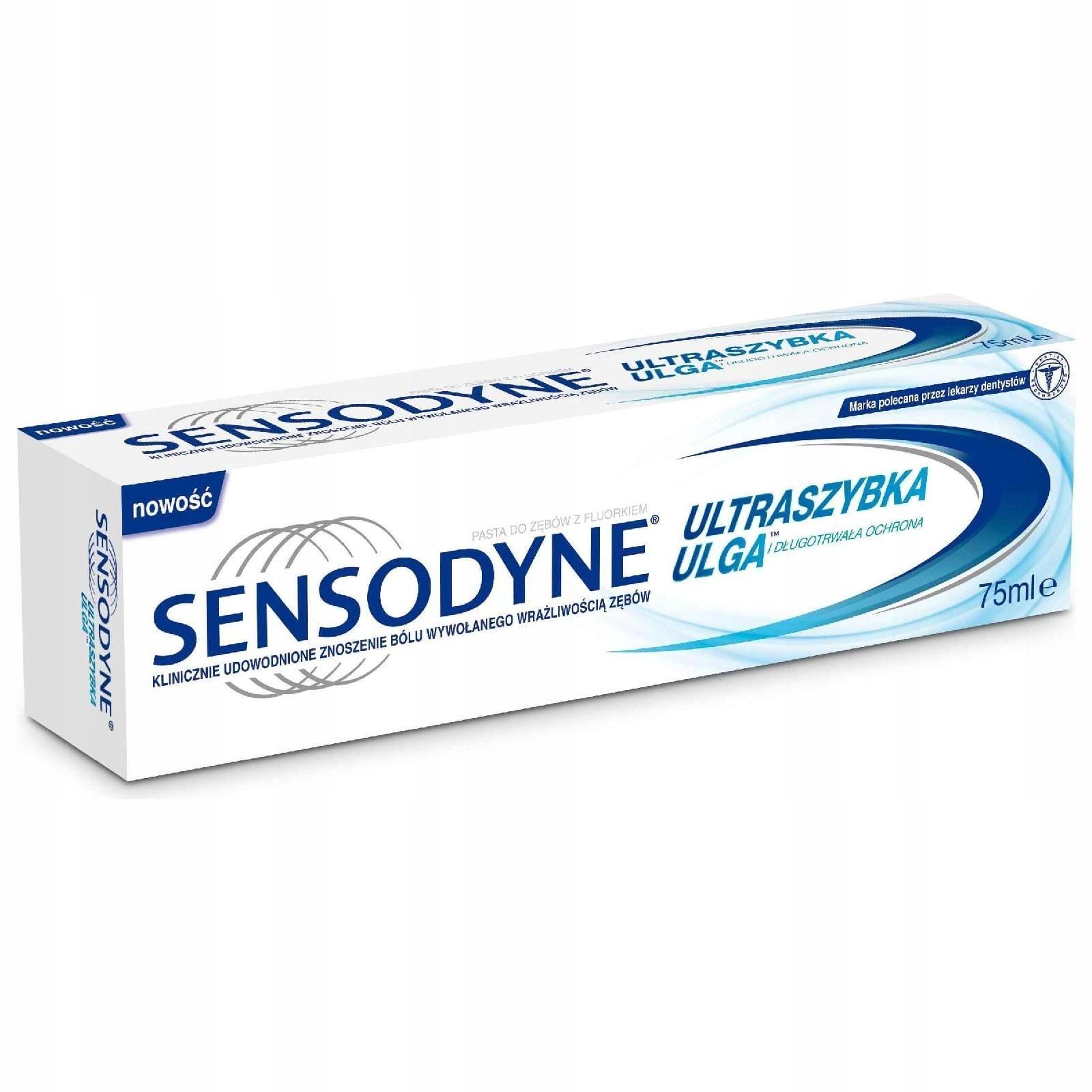 Sensodyne Pasta do zębów wrażliwych Ultraszybka Ulga Whitening 75ml - obrazek 3