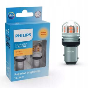 呕ar贸wki Philips LED Ultinon Pro7000 P21/5W Amber AU70 12/24V