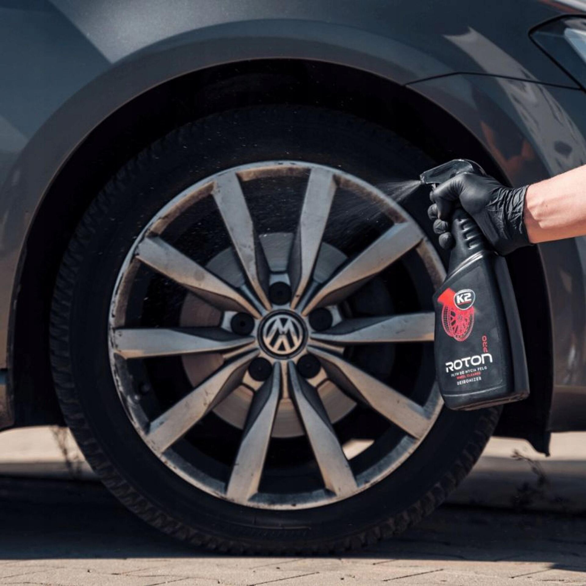 K2 ROTON PRO Krwawa Czerwona Felga Żel 750ML D1002 - obrazek 3