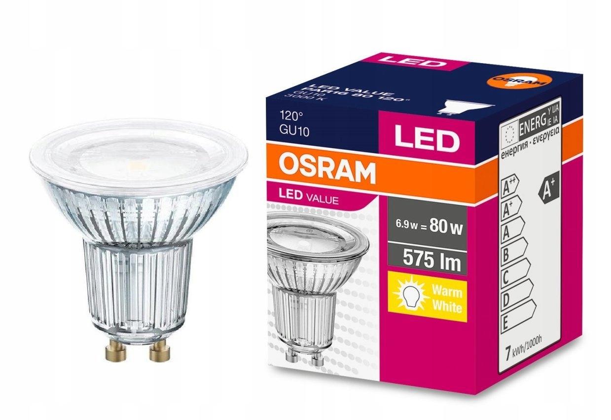 OSRAM Żarówka LED GU10 6,9W 49W 620lm 3000K 120° - obrazek 5