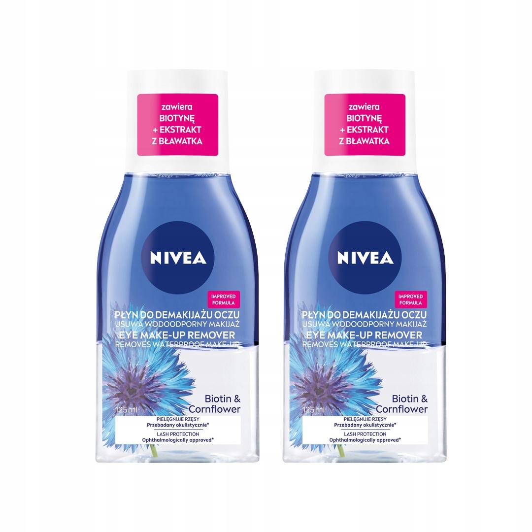 NIVEA Dwufazowy płyn do demakijażu oczu z biotyną i bławatkiem 125ml - obrazek 12