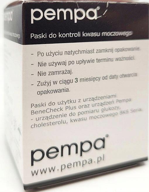 Pempa Paski do Pomiaru Kwasu Moczowego 25szt. - obrazek 4