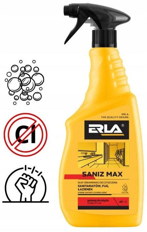 ERLA SANIZ MAX 750ml Silny odkamieniacz do gruntownego czyszczenia - obrazek 16