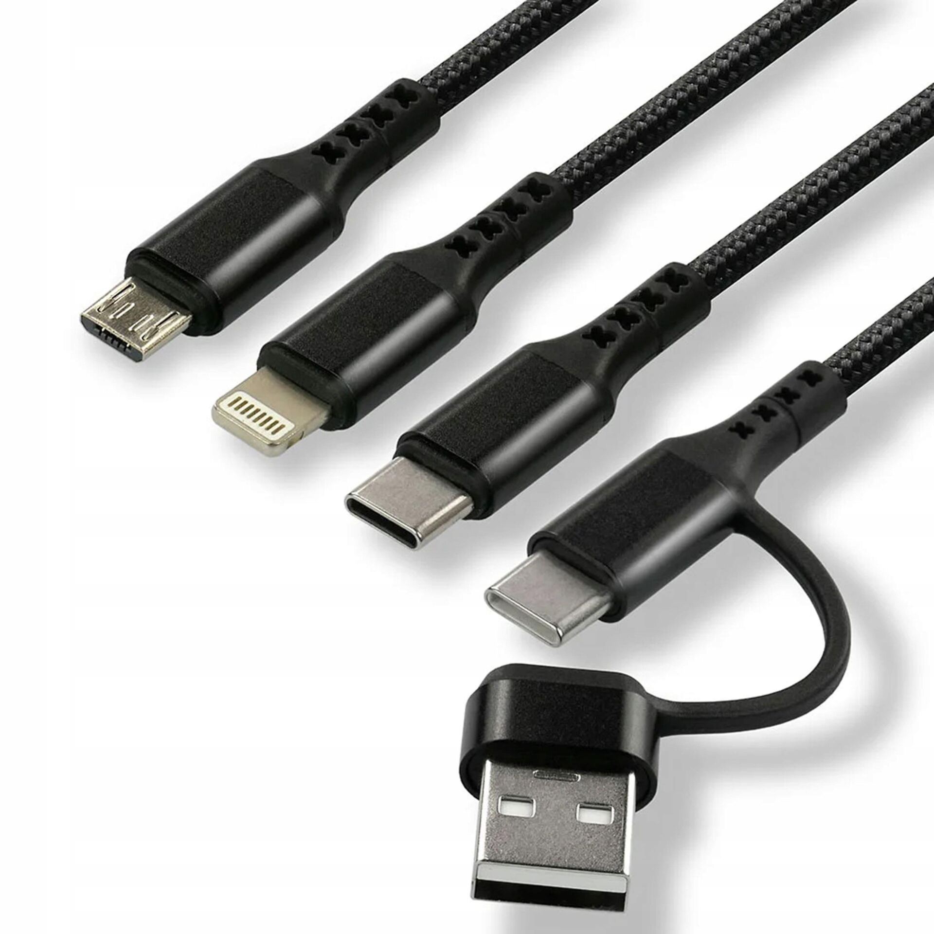 EverActive Kabel do ładowania USB - micro/C/iPh 1,2m CBB-1.2ALL - obrazek 3