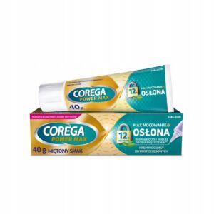 Corega Power Max 40 g krem mocujący do protez zębowych miętowy