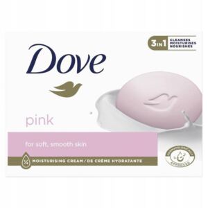 Dove Pink Nawilżająca Kremowa Kostka Myjąca Mydło Różowe miękka skóra 90g