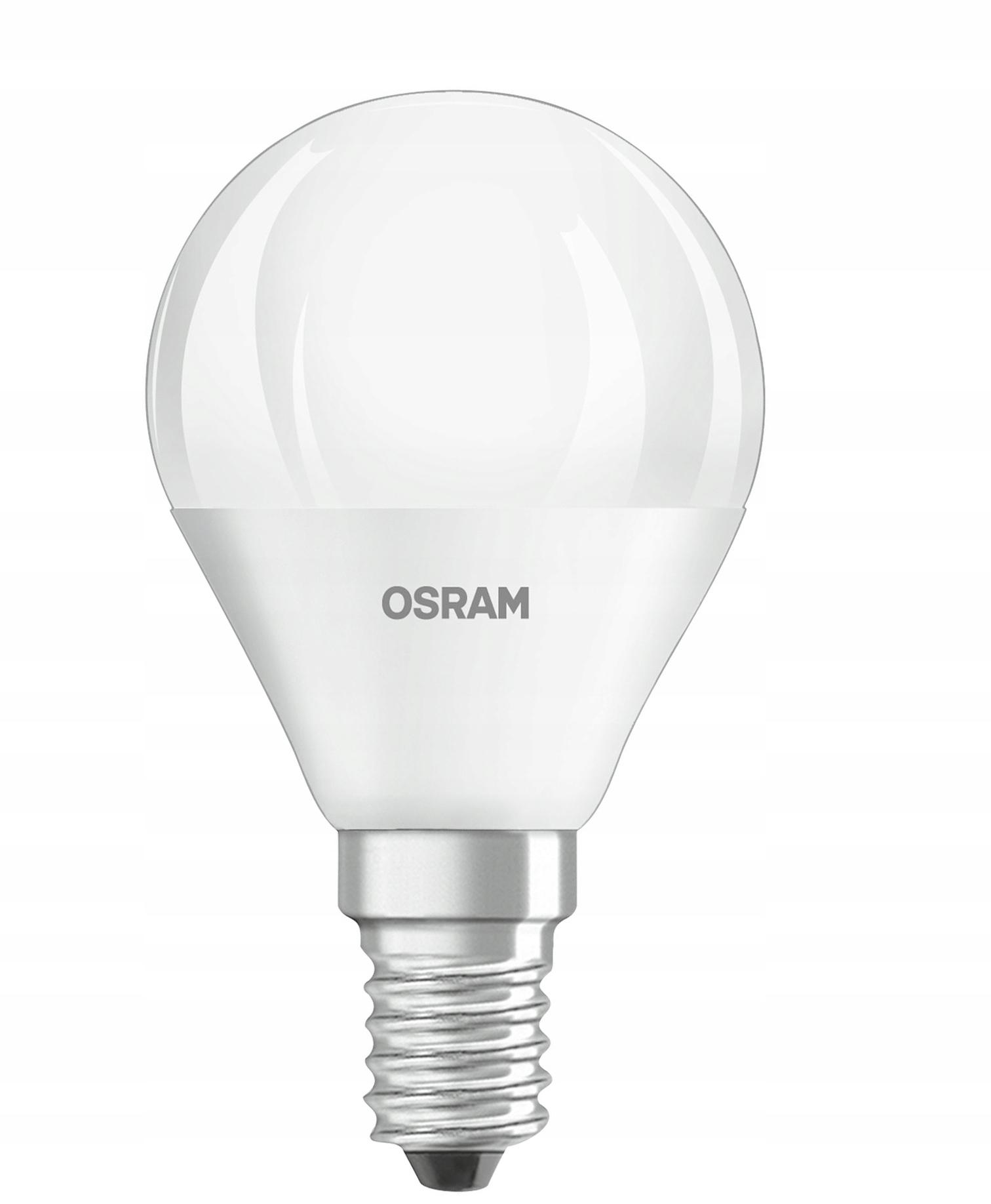 OSRAM Żarówka LED KULKA E14 7W = 60W 806lm 4000K - obrazek 8