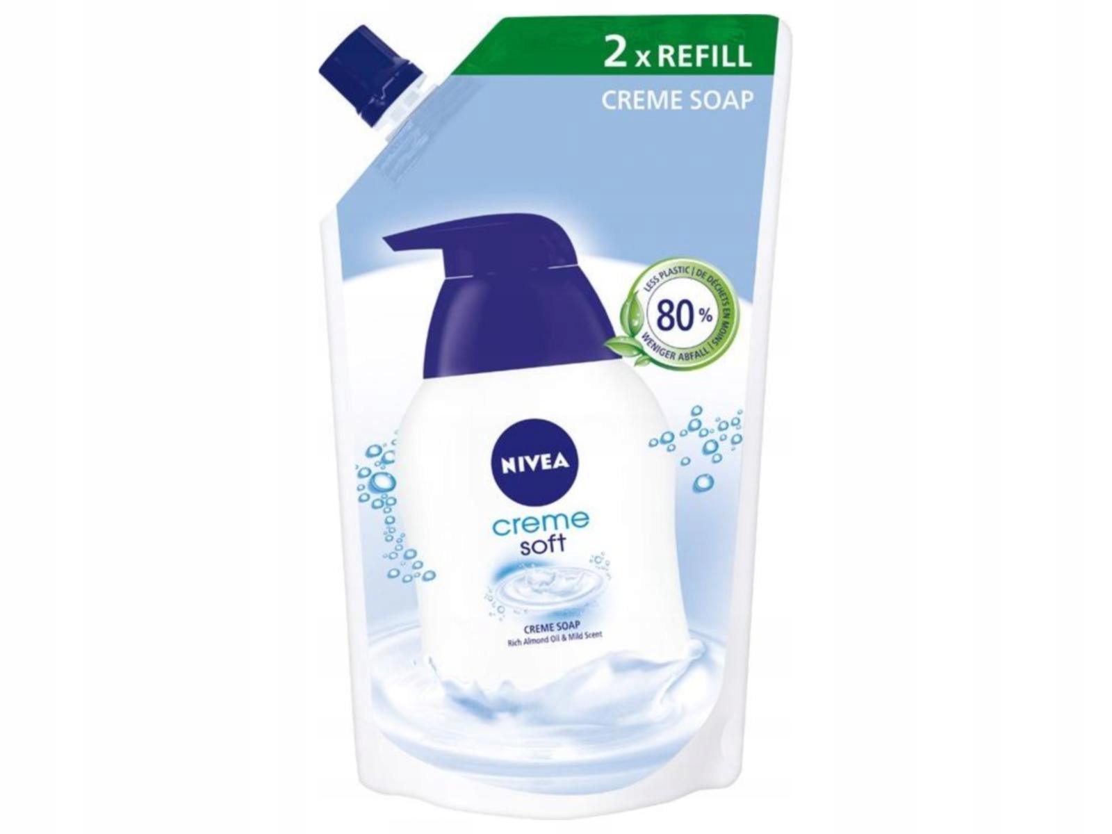 NIVEA KREMOWE MYDŁO W PŁYNIE CREME SOFT 500 ml - obrazek 7
