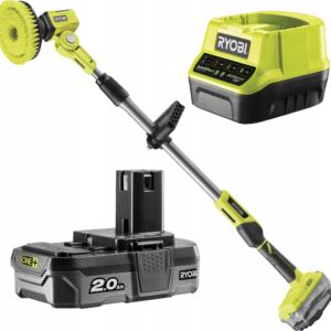 TELESKOPOWA SZCZOTKA OBROTOWA RYOBI AKUMULATOROWA 18V BATERIA + ŁADOWARKA