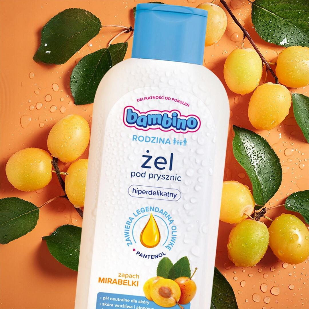 BAMBINO Żel pod prysznic Rodzina Mirabelka 400ml - obrazek 2