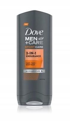 Dove Men Care Endurance Nawilżający Żel Pod Prysznic dla Mężczyzn 3w1 250ml - obrazek 3