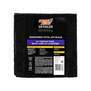 MOJE AUTO DETAILER Mikrofibra APT BLACK (ALL PURPOSE TOWEL) 370g/m2 40x40cm