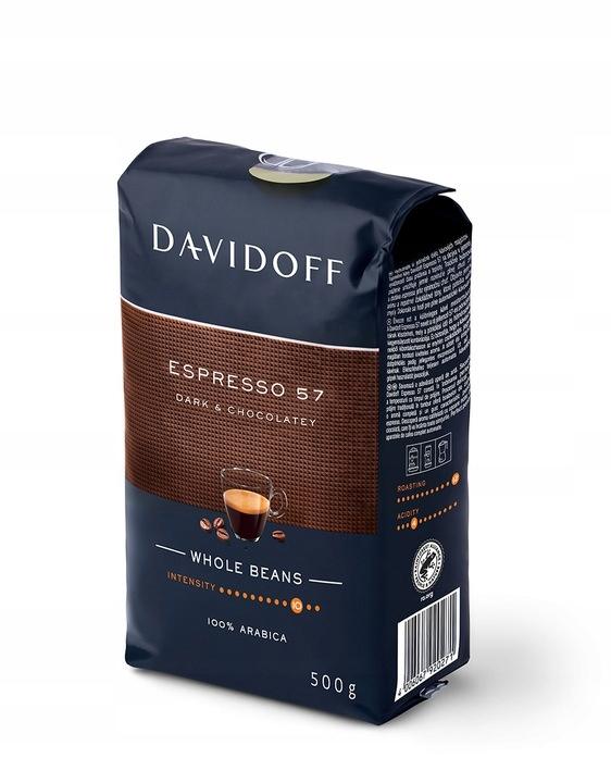 Davidoff Espresso 57 Dark & Chocolatey 500g Kawa Ziarnista Arabika - obrazek 3
