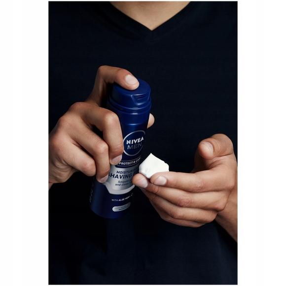 NIVEA MEN Pianka do golenia Protect&Care 200ml - obrazek 8