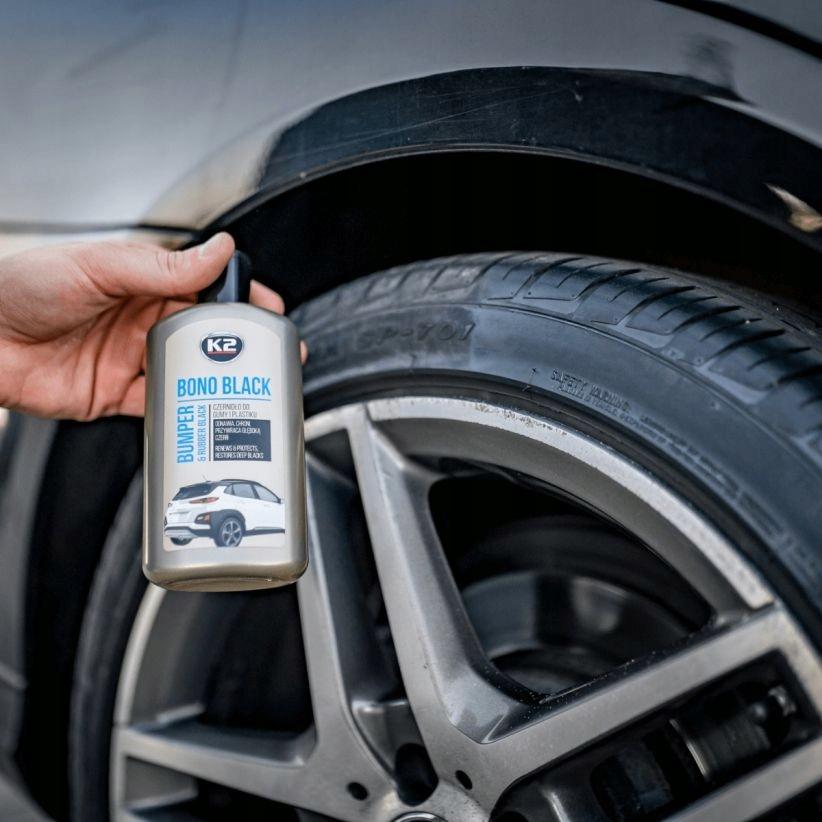 K2 BONO BLACK CZERNIDŁO DO REGENERACJI PLASTIKÓW GUMY ZDERZAKÓW 250ml K030N - obrazek 8