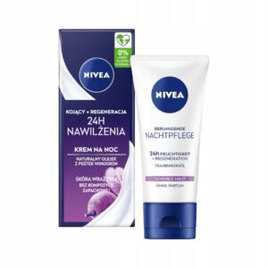 NIVEA 24H NAWILŻENIA Kojący + Regeneracja Krem na noc 50 ml