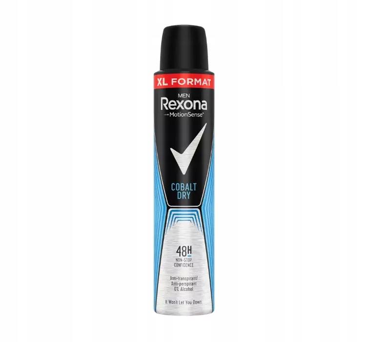 Rexona Men Cobalt Dry MotionSense Antyperspirant w Sprayu Dezodorant 200ml - obrazek 3