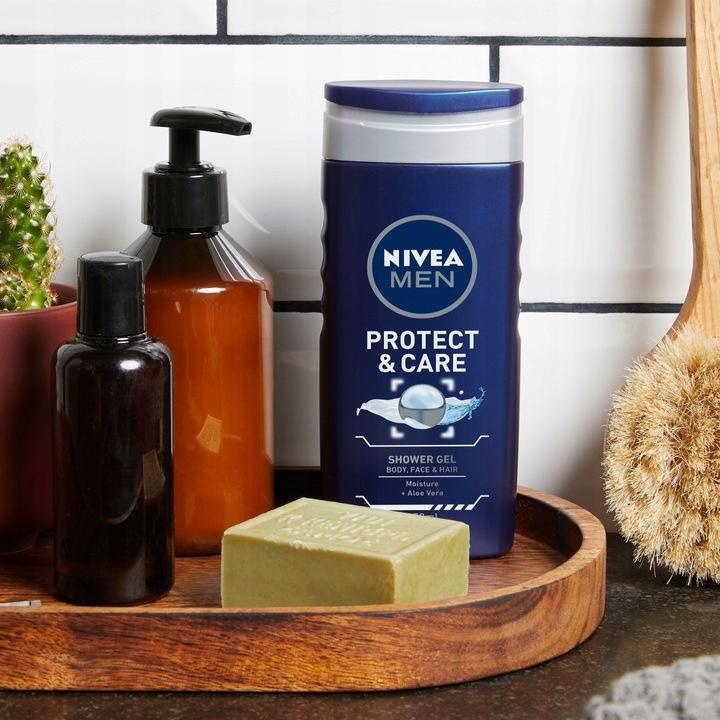 NIVEA MEN Żel pod prysznic Protect&Care 250ml - obrazek 2
