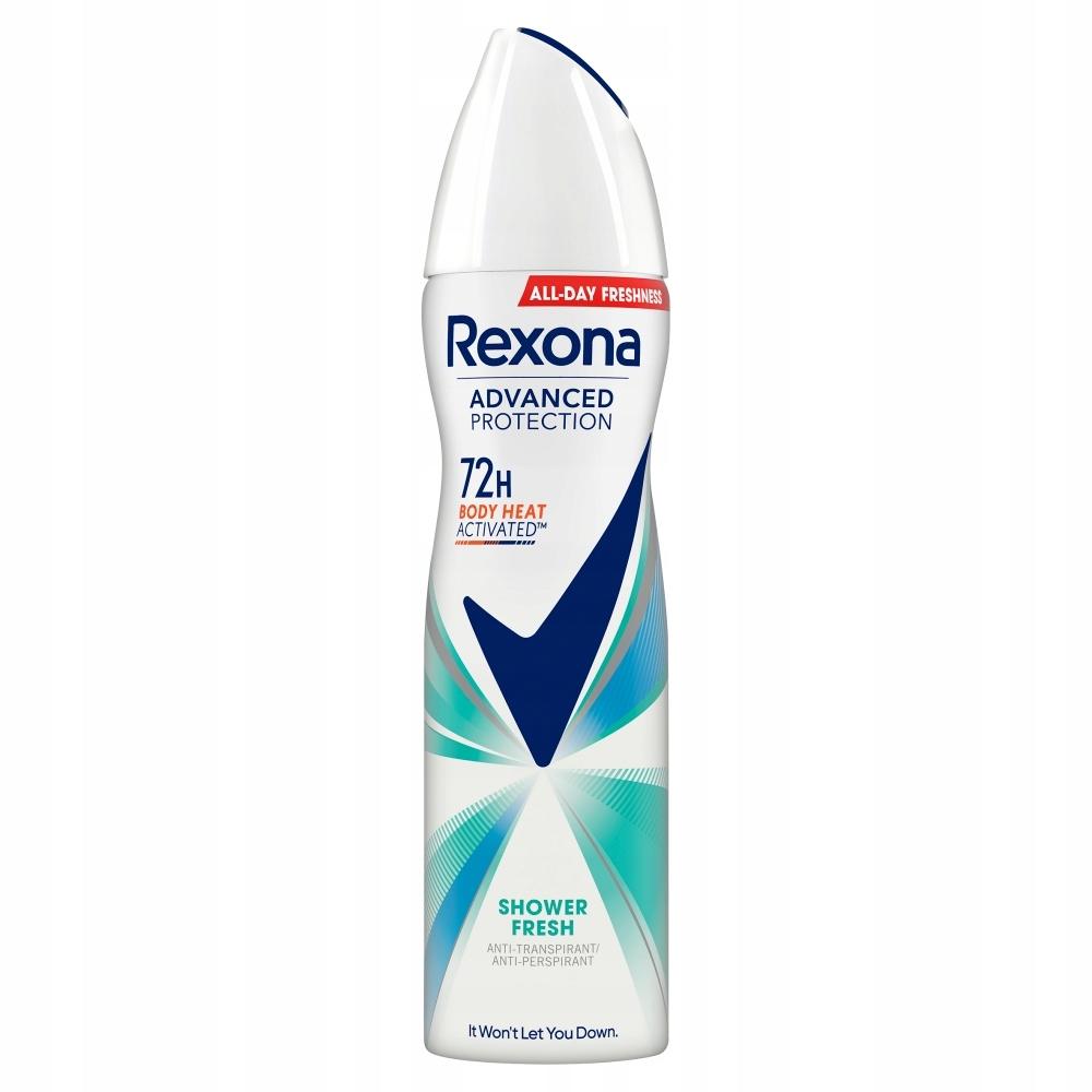 Rexona Advanced Protection Shower Fresh Dezodorant damski w spray`u 150 ml