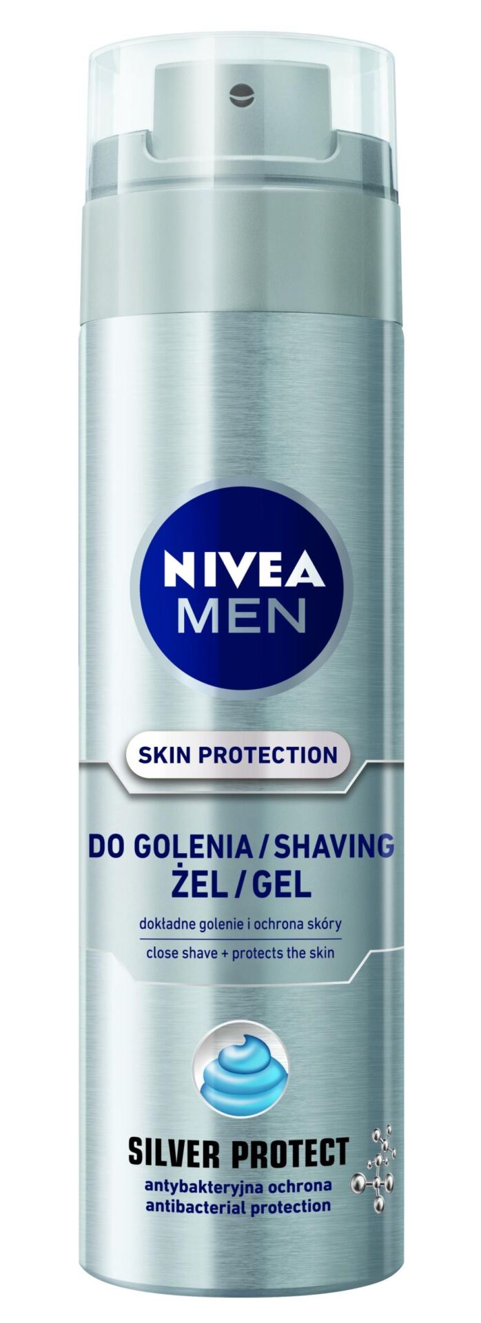 NIVEA MEN Żel do golenia Silver Protect 200 ml - obrazek 5