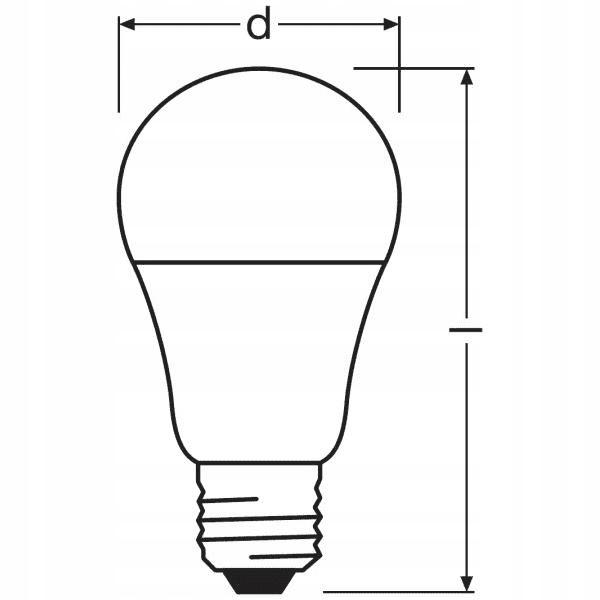 Osram żarówka LED E27 A60 10W=75W 1055lm 2700K - obrazek 9