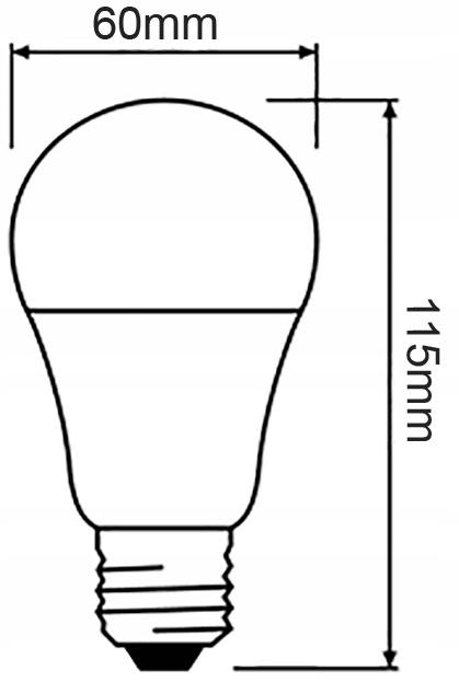 OSRAM Żarówka LED A60 E27 10W 75W 1060lm 4000K - obrazek 8