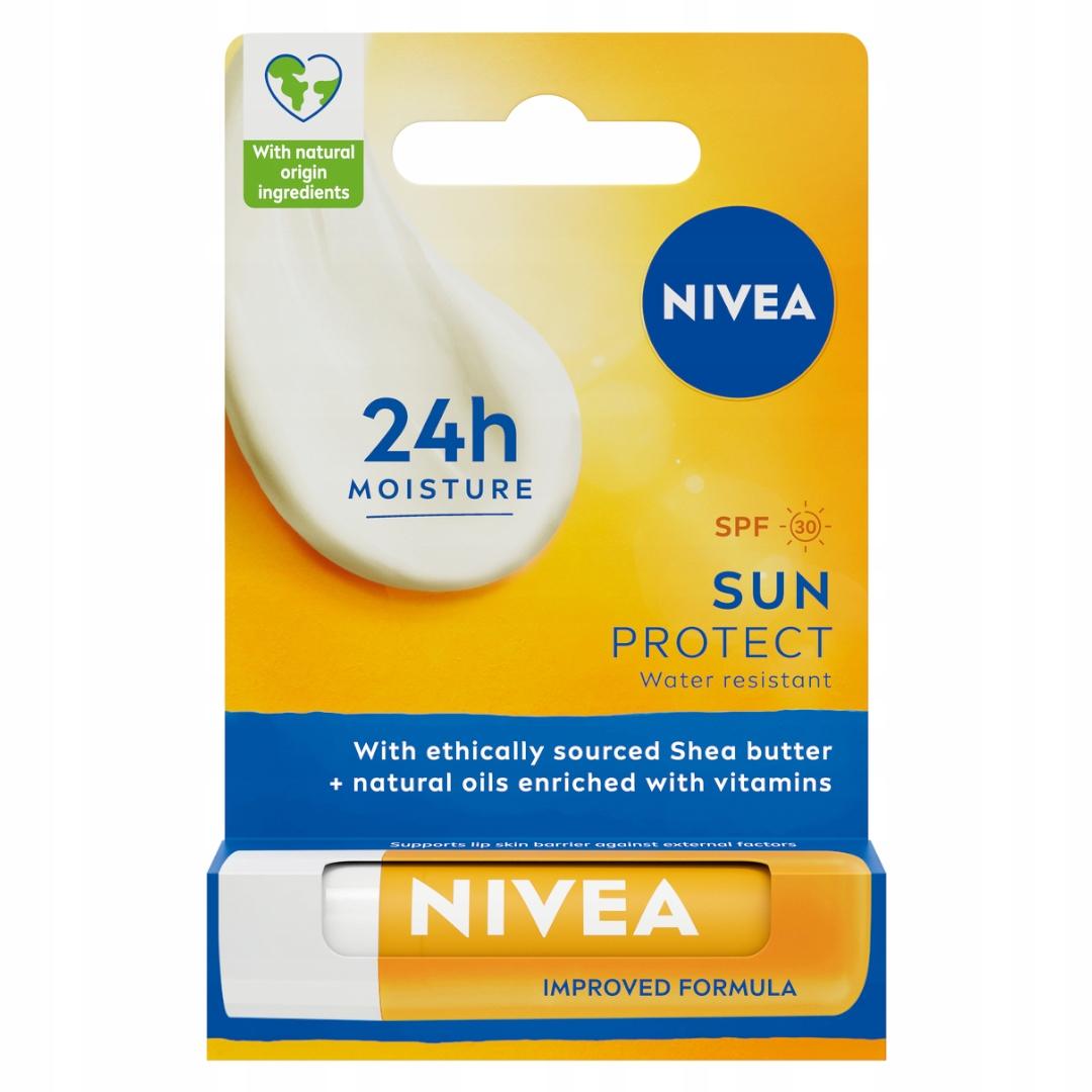 NIVEA SUN Pielęgnująca pomadka do ust SPF 30 4,8 g - obrazek 9