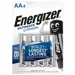 Energizer Baterie LR6 4BL Ultimate Lithium L91 AA Litowe Paluszki