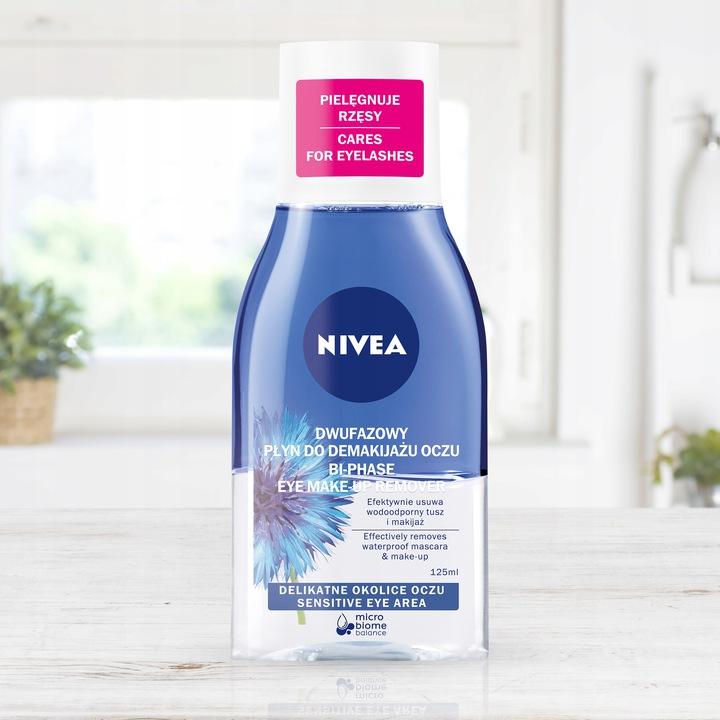 NIVEA Dwufazowy płyn do demakijażu oczu z biotyną i bławatkiem 125ml - obrazek 9