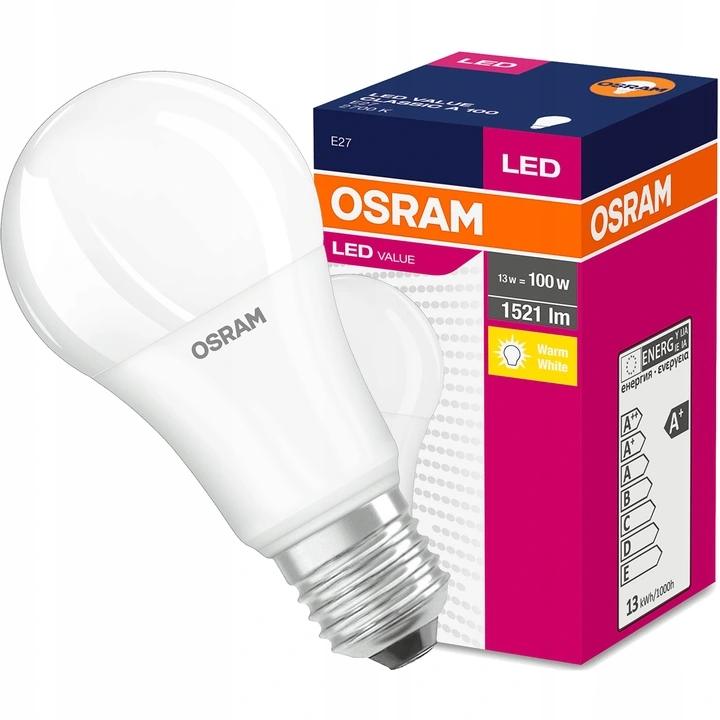 Osram żarówka LED E27 A60 13W=100W 1521lm 2700K - obrazek 2