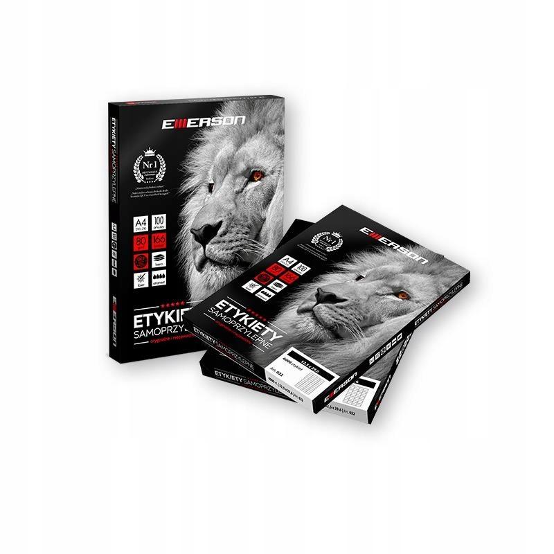 EMERSON Etykiety samoprzylepne A4 100ark 70x50,8 - obrazek 5
