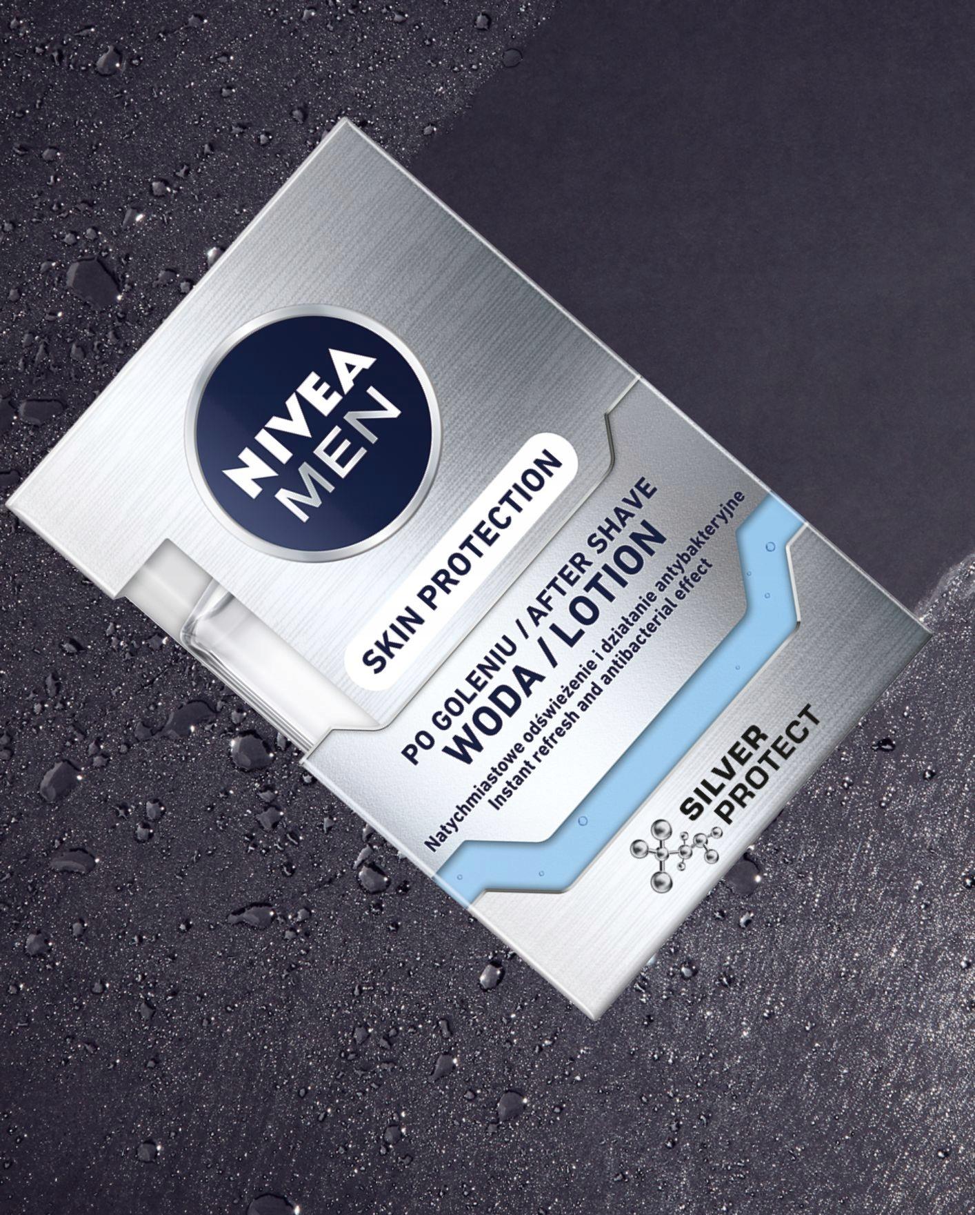 NIVEA MEN Woda po goleniu Silver Protect 100ml - obrazek 9