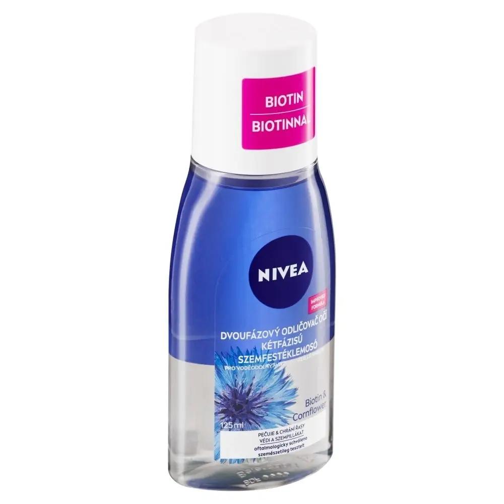 NIVEA Dwufazowy płyn do demakijażu oczu z biotyną i bławatkiem 125ml - obrazek 7