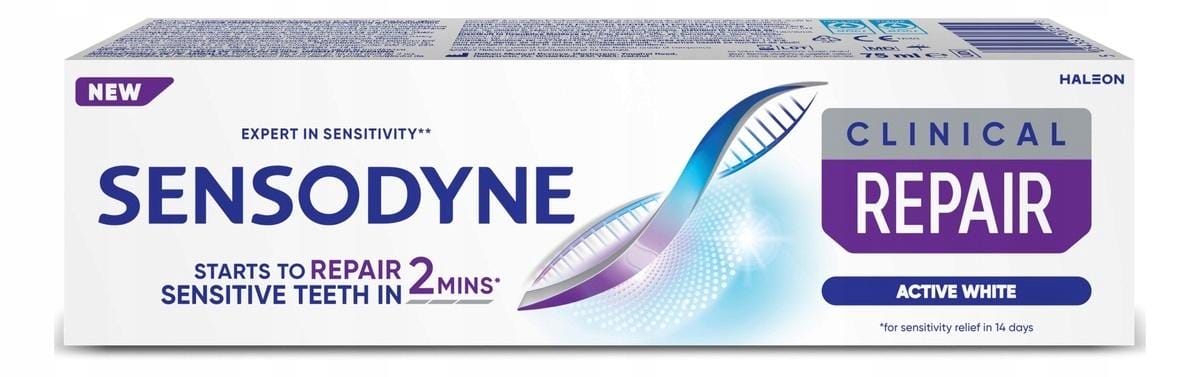 Sensodyne Pasta do zębów Clinical REPAIR Active White wybielanie 75ml - obrazek 6
