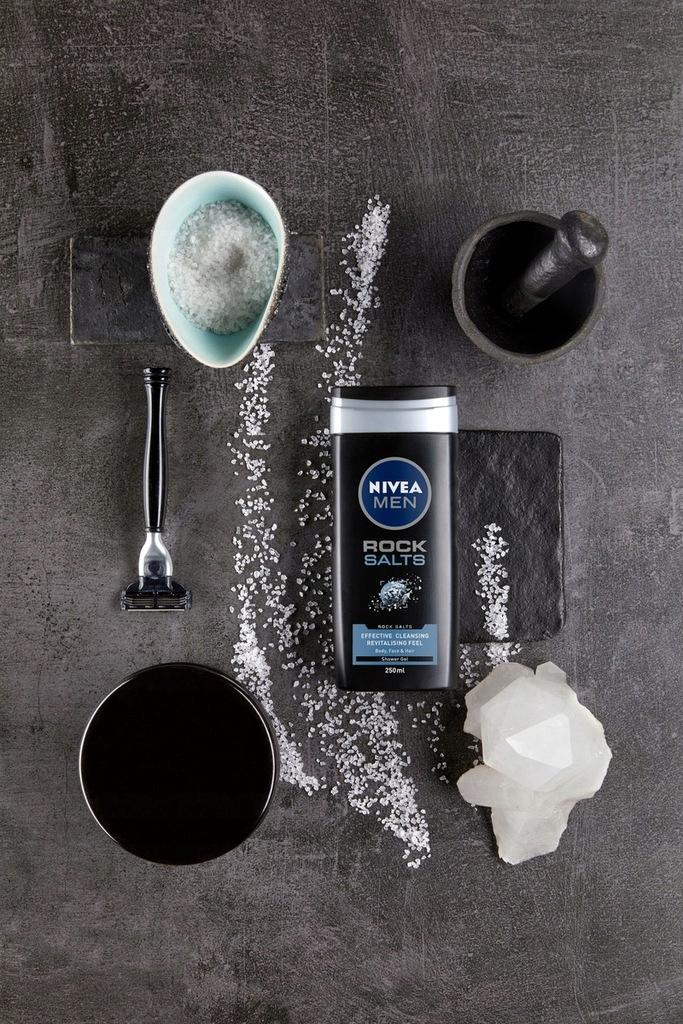 Nivea Men ROCK SALT ŻEL POD PRYSZNIC DO CIAŁA, TWARZY I WŁOSÓW 250 ML - obrazek 3