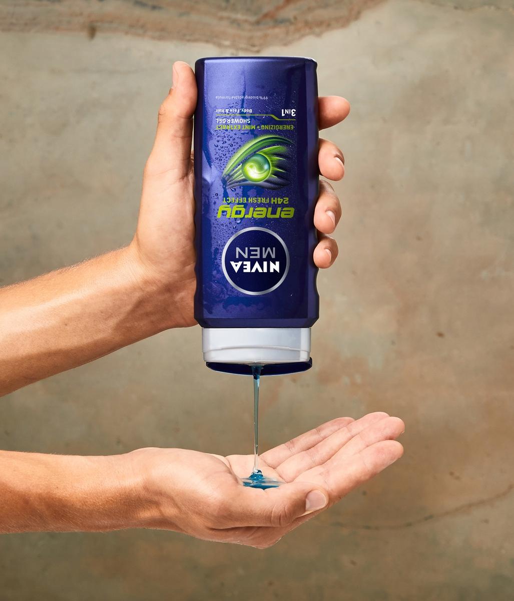 NIVEA Men Żel pod prysznic Energy 250 ml - obrazek 6